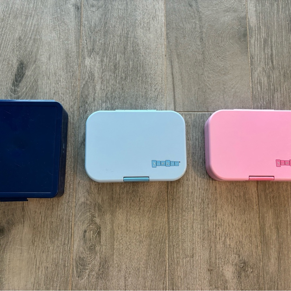 Set of Three Bento Boxes perfect for packing fun and convenient lunches!
